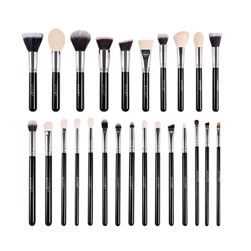 ANMEI 25-Piece Professional Animal Hair Makeup Brush Set