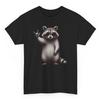 Raccoon Rock Music T-shirt - Retro Cool Raccoon Funny Graphic Tee