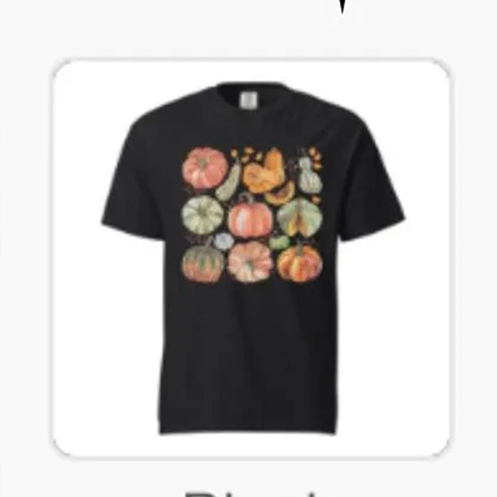 Garden Vegetable Short Sleeve Shirt Vintage Halloween Botanical Fruit Pumpkin Comfort Unisex Tshirt 100 Cotton Unisex Streetwear