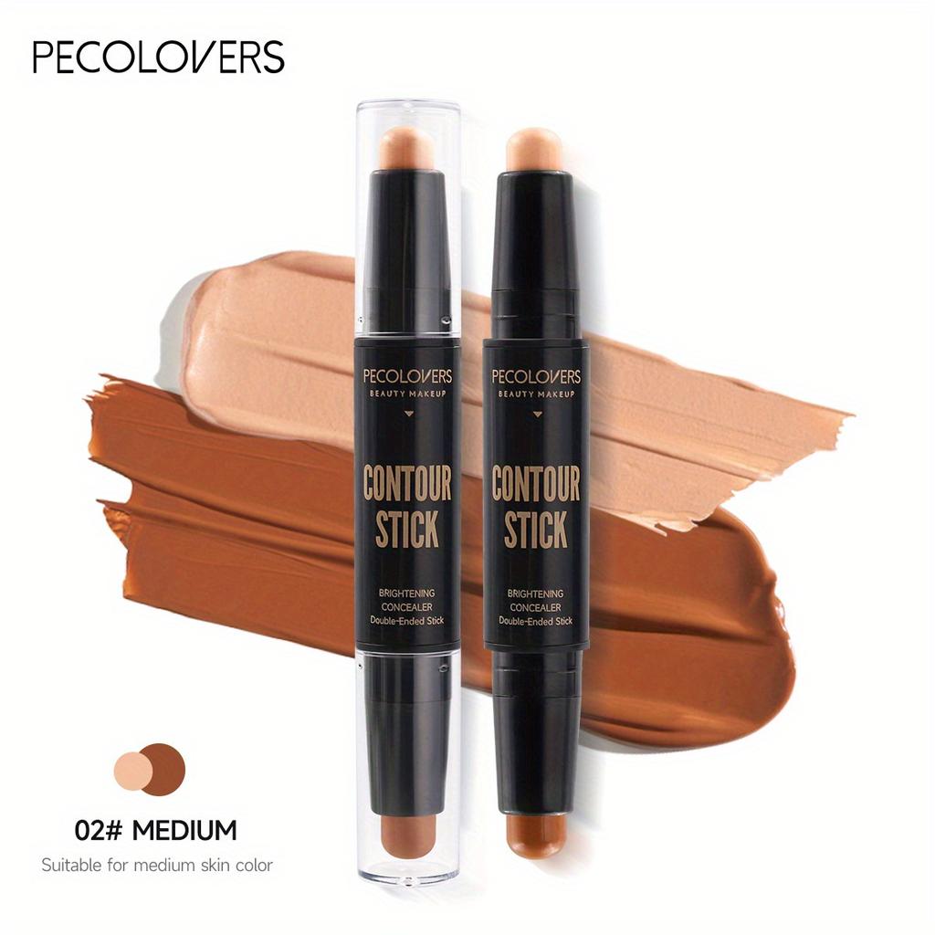 Double-headed Contouring Stick with Dual-purpose Concealer Highlighter for Three-dimensional Nose Bridge Shadow V Face High Nose Bridge Face Makeup