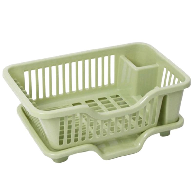 Upgrades Thickened Plastic Bowls Drying Rack for Campers with Removable Water Collector & Not Slip Feet for Plates Bowls