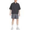 Nike Proteção Solar Técnica Resistente à Água Tecido Ajuste Solto Proteção UV Camisa Polo de Manga Curta Masculina Camisas Polo Preto Carvão FZ0705-060