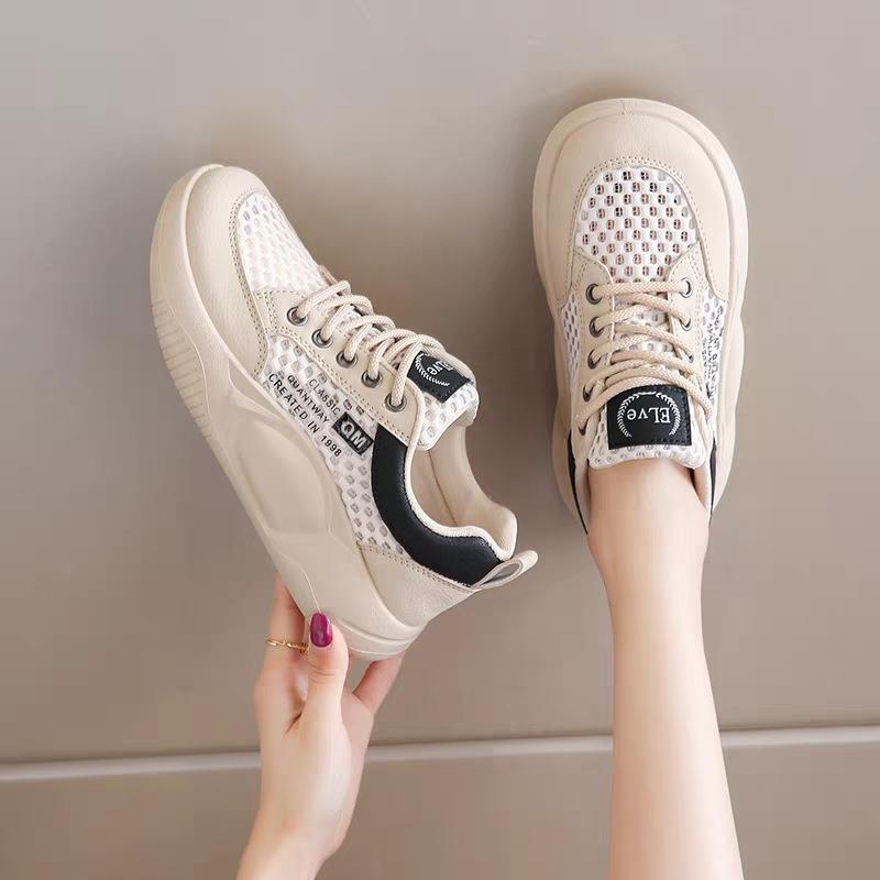 Mesh little white shoes women's summer thin breathable casual shoes popular versatile sports net shoes