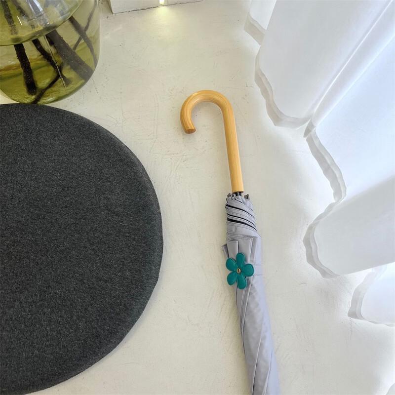 

OIMG Elegant Flower Bud Auto-Open Straight Umbrella for Sun and Rain