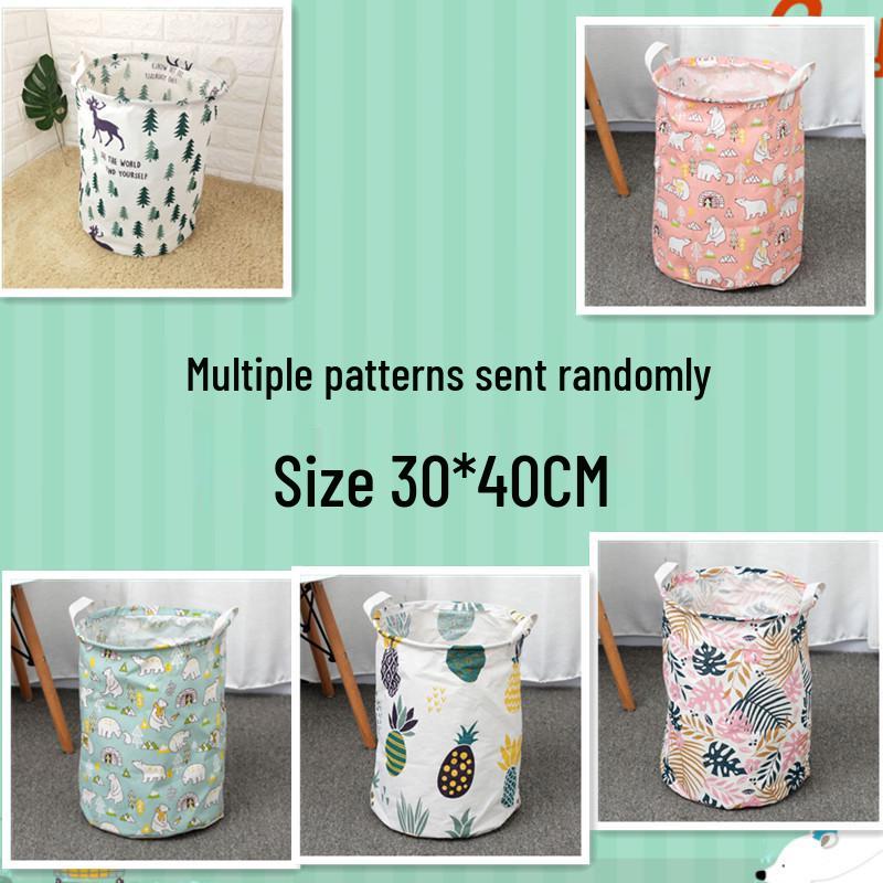 Cotton Linen Collapsible Laundry & Toy Basket