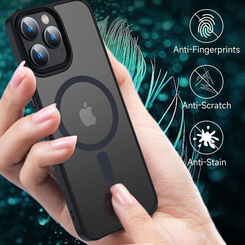 Luxury For Magsafe Wireless Charging Magnetic Case for iPhone 15 14 Plus 13 12 11 Pro Max Matte Shockproof Bumper Armor Cover