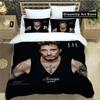 rock star Johnny Hallyday Bedding Set Boys Girls Twin Queen King Size Duvet Cover Pillowcase Bed boys Adult Bedroom