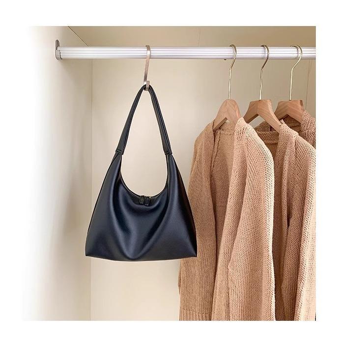 

Універсальна Портативна Сумка з М якої Шкіри, Сумка на Плече, Підпахова Сумка чорний