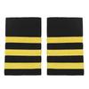 Captain Pilot Epaulets 1 Pair Professional Uniform Shoulder Straps with 1/2/3/4 Gold Silver Bar