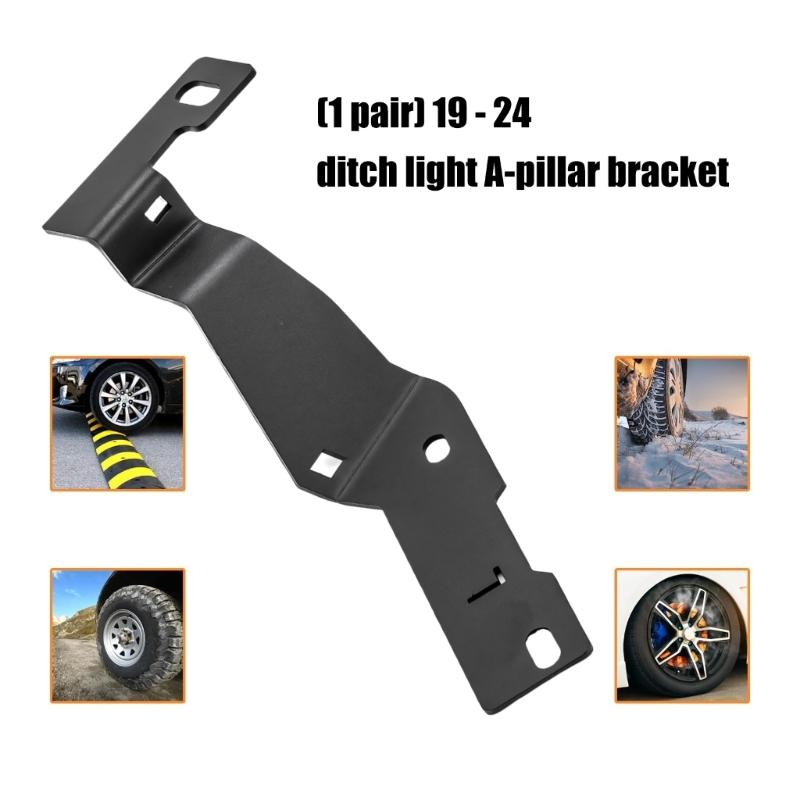 Long Lasting Reinforced Frame Tool Free Quick Mount Engine Cover Light Holders Hood Hinge Ditch Bracket For 2500 3500