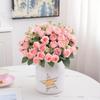 Silk Red Rose Bouquet Artificial Flowers Wedding Accessories Peony Fake Flower DIY for Wedding Party Table Vase Home Decoration