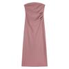 Sweet Spice Girl One-word Shoulder Tub Top Dress Women's Summer Pure Desire Bottom Inner Skirt Elastic Split Hip Wrap Long Dress