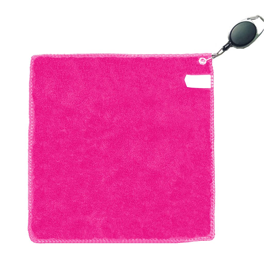 Golf Towel Cleaning Cloth Wipe Cleaner Golf Head Cleaning Tools with Buckle Hook Resistance Clip Golf Club Wiping Cloth