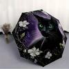 1pc Black Cat Automatic Open/Close Umbrella, Ideal Fan Gift for Birthday, Christmas, Outdoor Essentials, Trendy Fashion Yy250828011