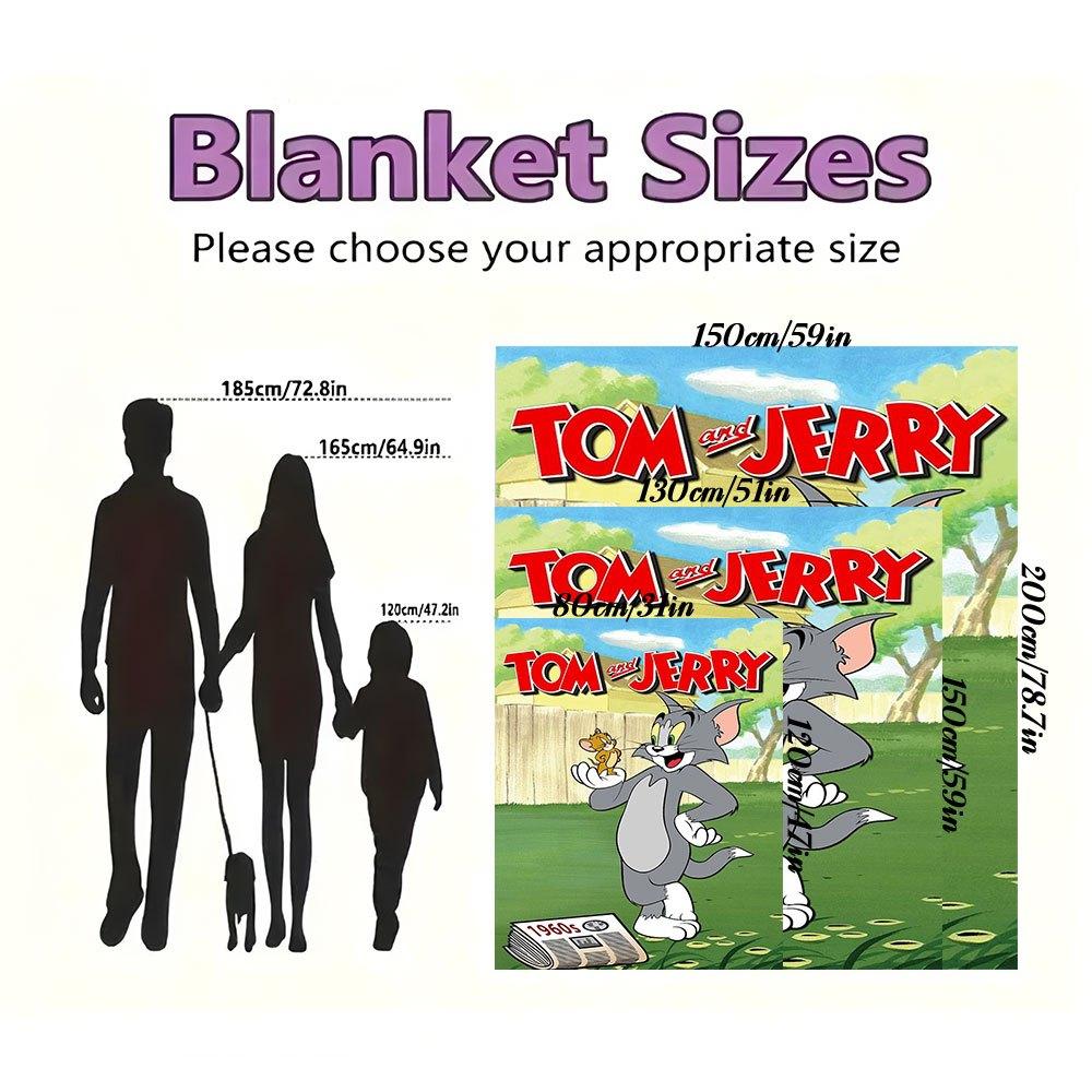Tom and Jerry: The Ultimate CollectionBlanket Flannel Throw Blanket for Sofa, Bed, Travel, Camping, Office