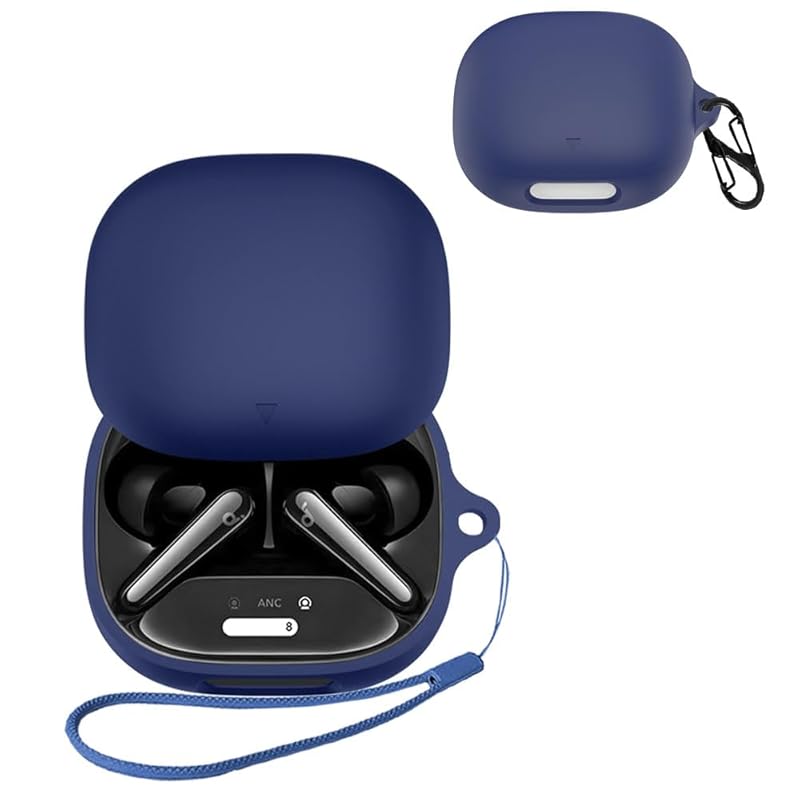

For Anker Soundcore Liberty 4 Pro case [HVUYAL] Equipped with a hook to prevent loss lightweight Scratch prevention dustproof Hard to get hurt Soft