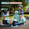 Licensed Vespa 6V Ride On Motorcycle for Kids Max. 25KG Green