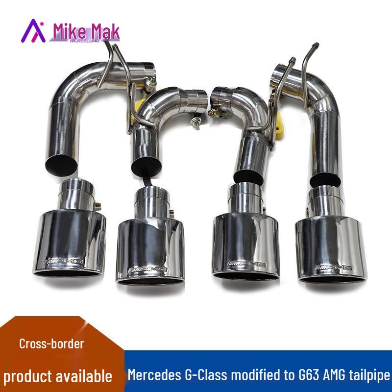 Mercedes-Benz G-Class G500 G350 G63 AMG Dual-Quad Tailpipe Exhaust Muffler Modification