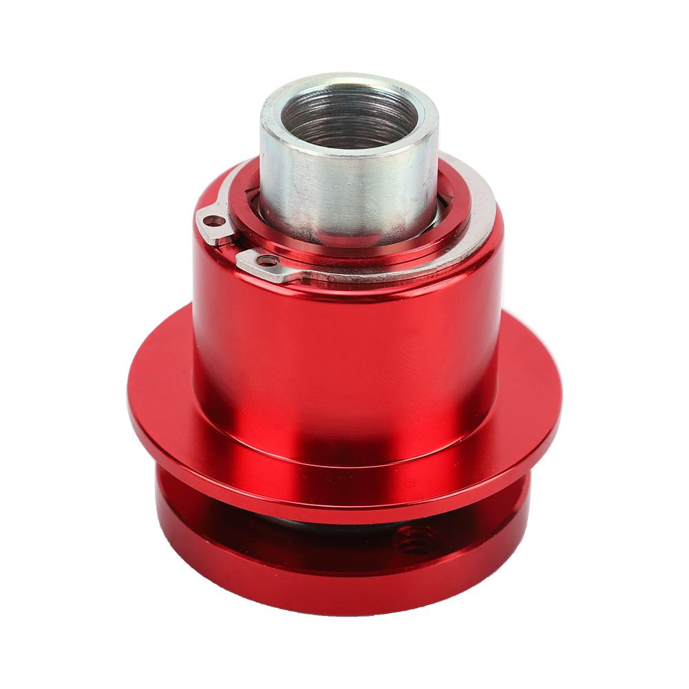 Car Quick Release 360 degrees  Steering Wheel Hub Adapter Kit 310‑101 (Red)