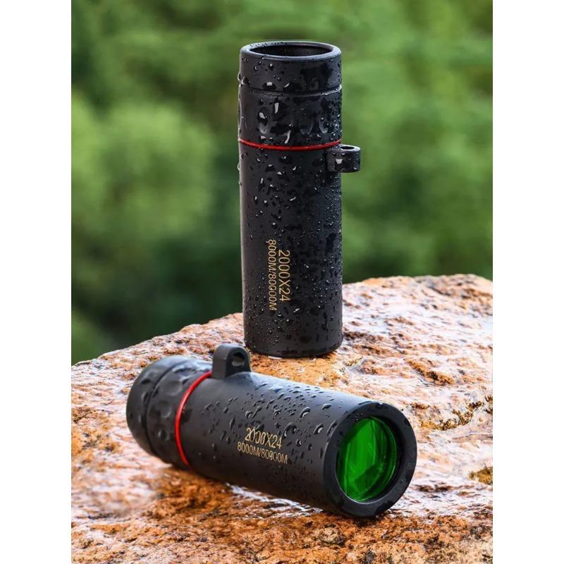 2000x24 HD monokulární dalekohled Mini přenosný venkovní noční vidění s vysokým zvětšením s držákem Venkovní kemping Lov Teleskopy pro pozorování ptáků