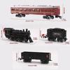 Classical Battery Operate Electric Railway Train Steam Locomotive Set Adding Water To Smoke Train Toys with Light&Sound