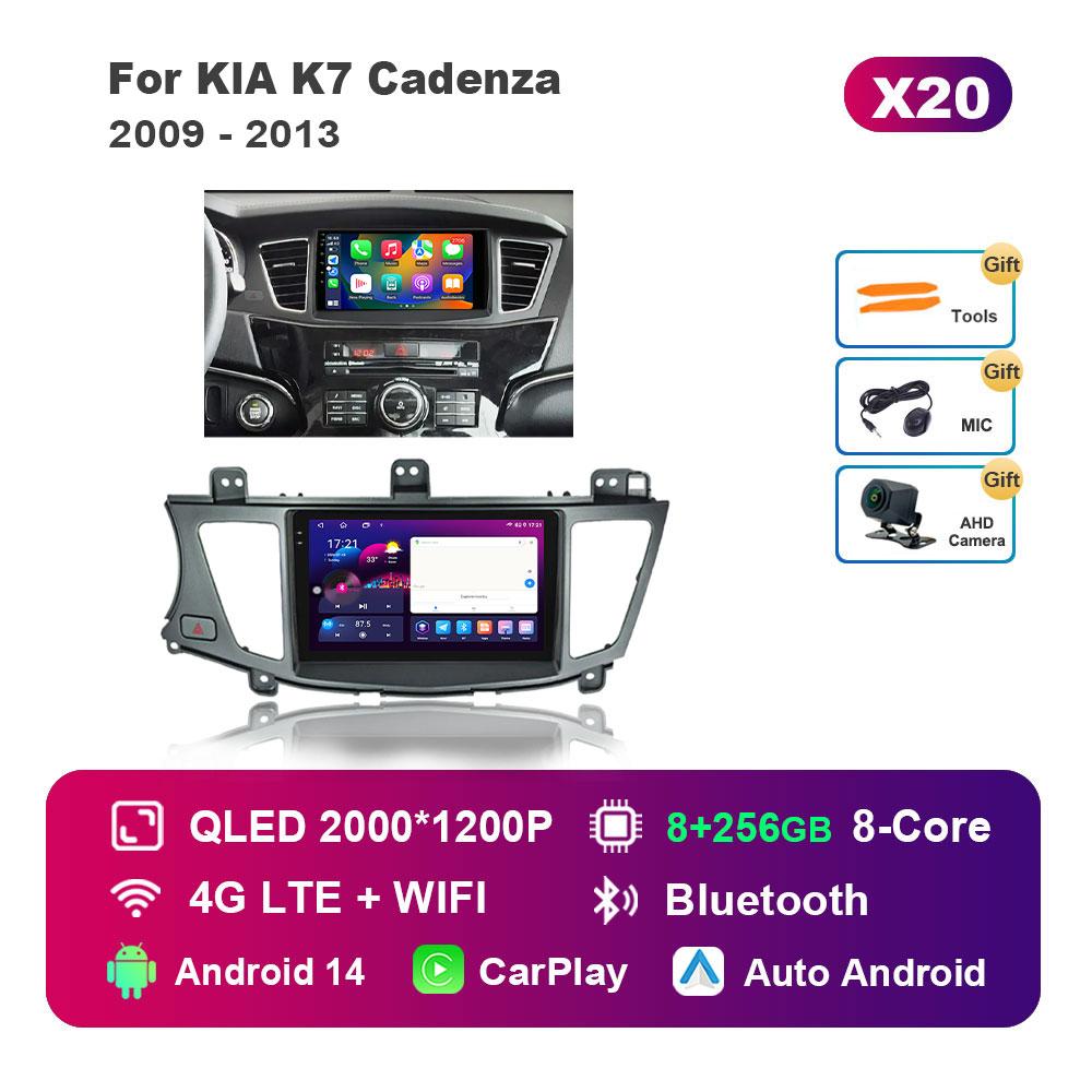 Android 14 Intelligent System Car Video Multimedia Player for KlA K7 Cadenza 2009 - 2013 GPS DSP Stereo WiFi BT 4G Auto Tools