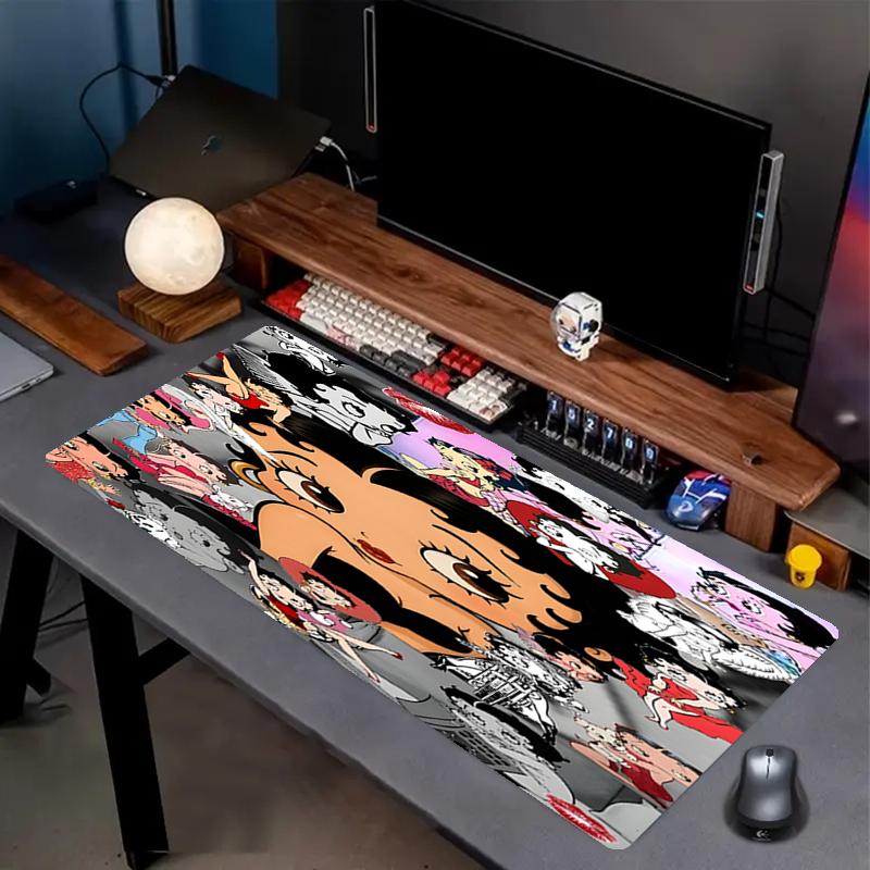 Doll Print Mouse Pad, Anti‑Slip Desktop Keyboard Mat, for PC Laptop Gaming Working Daily Use, Cool Festival Surprise Gift