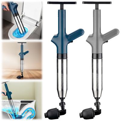 Drain Clog Remover Stainless Steel Electric Toilet Plunger Air Drain Blaster Toilet Plunge Blaster for Kitchen Bathroom