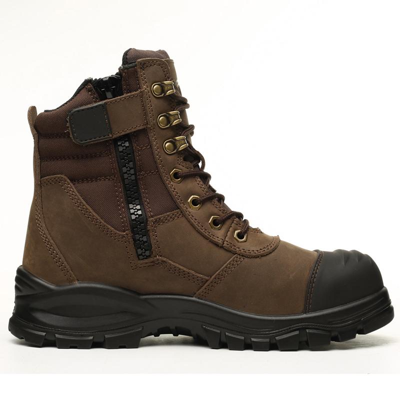 

Genuine Leather Men Boots Protective Shoes Safety Boots Men Puncture-Proof Work Boots Safety Steel Toe Shoes Indestructible 38