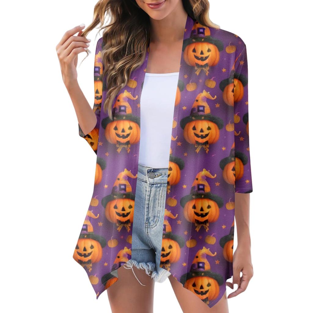 Women's Fashion Casual Comfortable Three-quarter Sleeve Cardigan Jacket