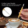 Stainless Steel Color   Pull Flower Needle Coffee Art Pen     Decorating Tool