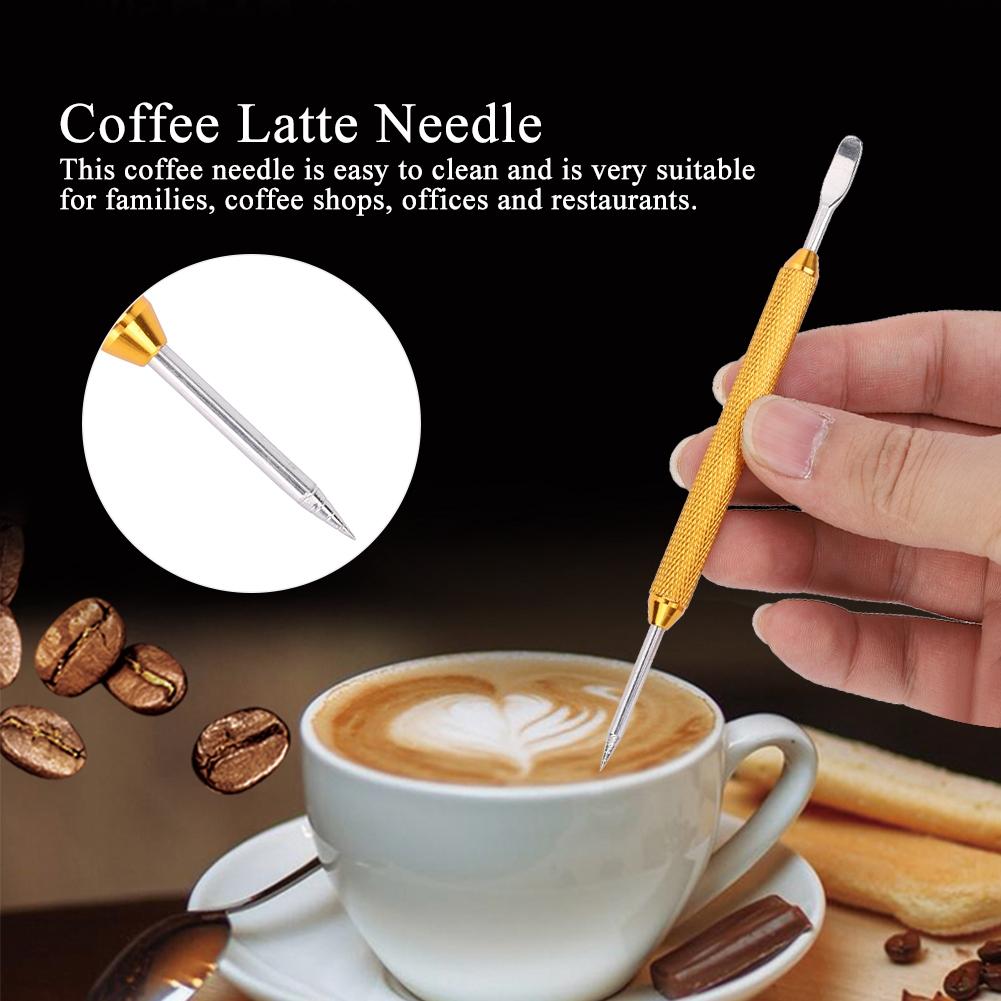 Stainless Steel Color Pull Flower Needle Coffee Art Pen Decorating Tool
