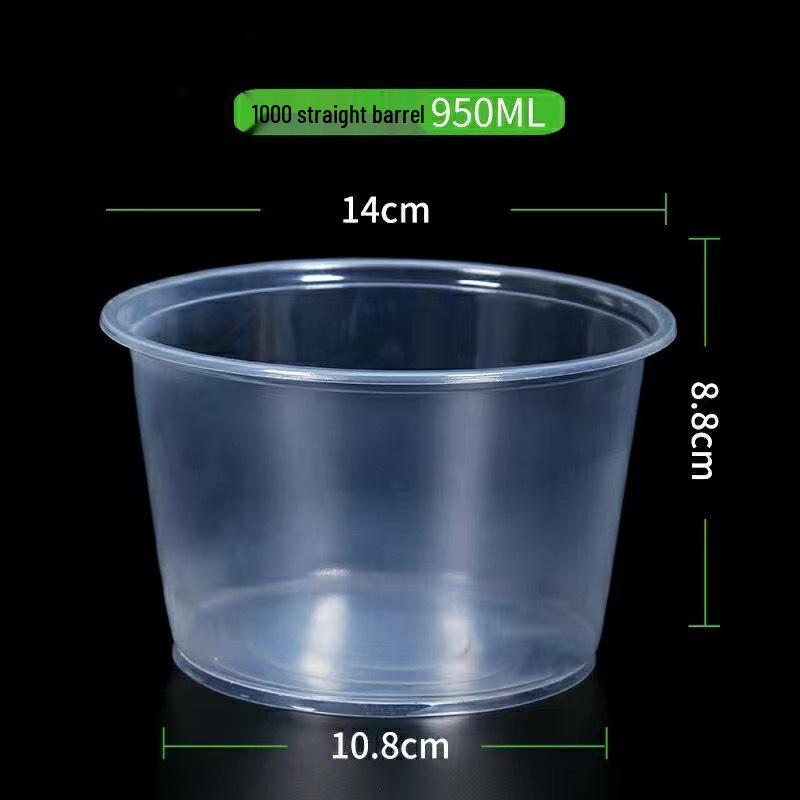 Durable Clear Disposable Plastic Bowl - High Temp Resistant, Perfect for Home & Commercial Use, No Lid Required