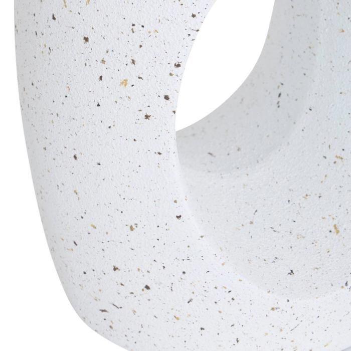 Table café totem "Narlon" diamètre 38 cm blanc Atmosphera