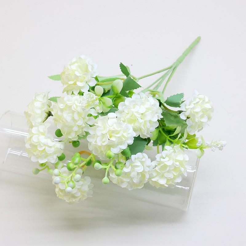 Artificial Hydrangea Silk Flower Bouquet Wedding Decor Photography Prop Home Event Styling