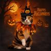 Kawaii Pumpkin Halloween Cat Costume Adjustable Spider Cat Collar Hat Set Cosplay Props Scarf Pet Halloween Supplies Small Dog