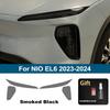 For NIO EL6 2023-2026 Smoke Black High-Gloss Pre-Cut TPU Car Headlight Protective Film PPF Anti-Scratch Vinyl Wrap Cover Film