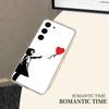 Graffiti Artist B-Banksy-S Phone Case Ultra Clear Phone Case For Samsung Galaxy A52 A12 A51 S21 Edge S22 S23 S24 S20LITE Plus