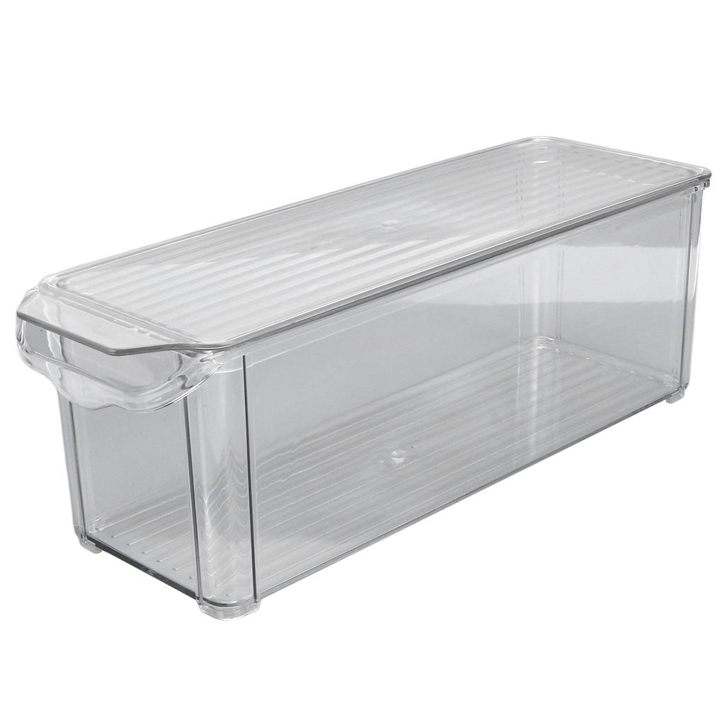 Clr Organizing Bin Large Capacity Transparent Food Grade Plastic Multifunction Portable   Pantry Storage Bin