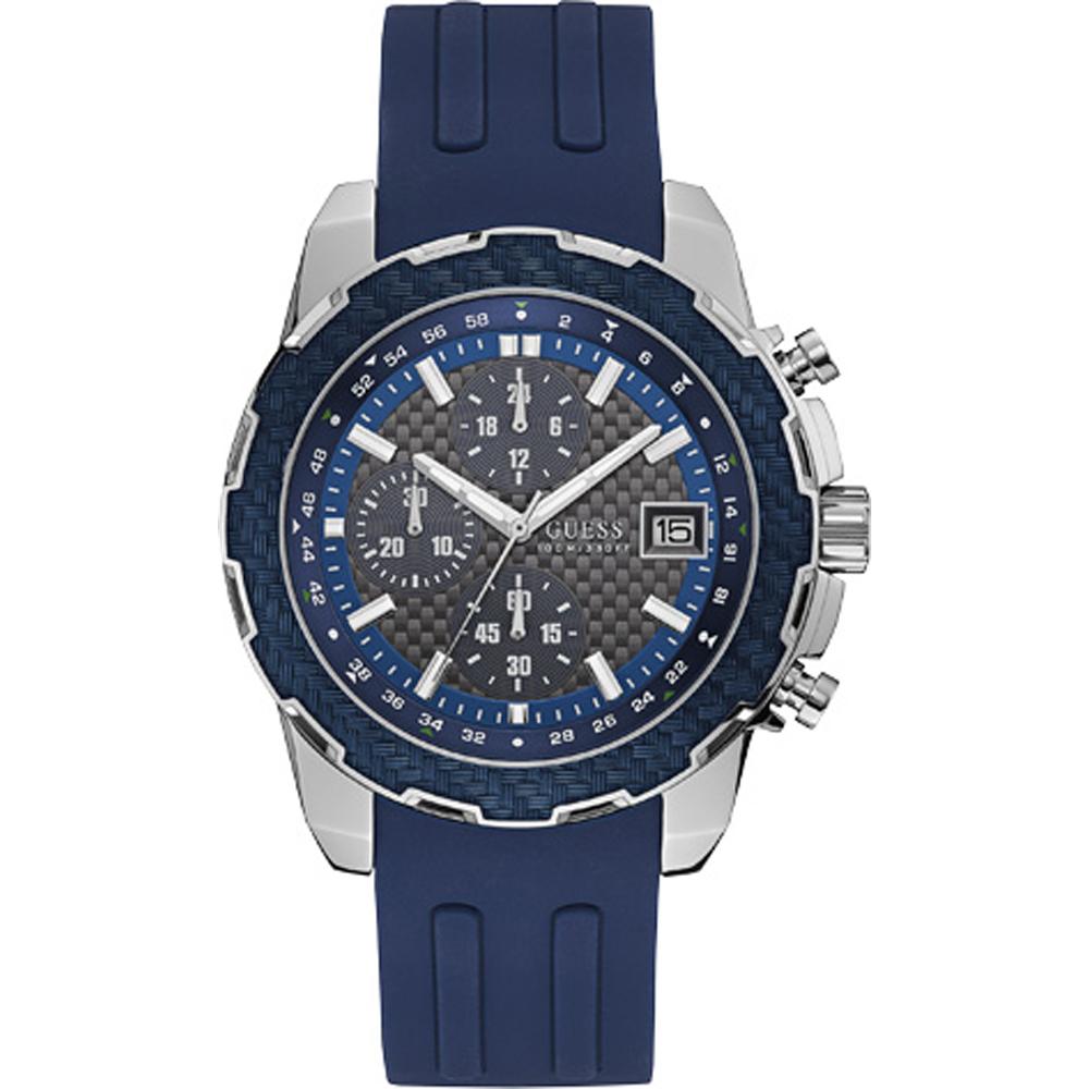 GUESS Octane Blue Stainless Steel Men s Quartz W1047G2 синий