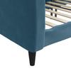 Vidaxl Sofa with Sleeping Function, Blue, 80X200 Cm, Upholstered In Velvet