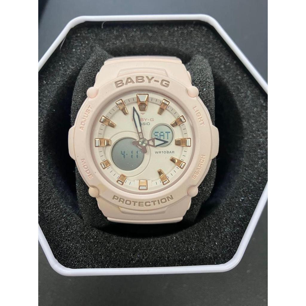 Used BABY-G BA-130 Pink Gold Ana-Digi Watch CASIO