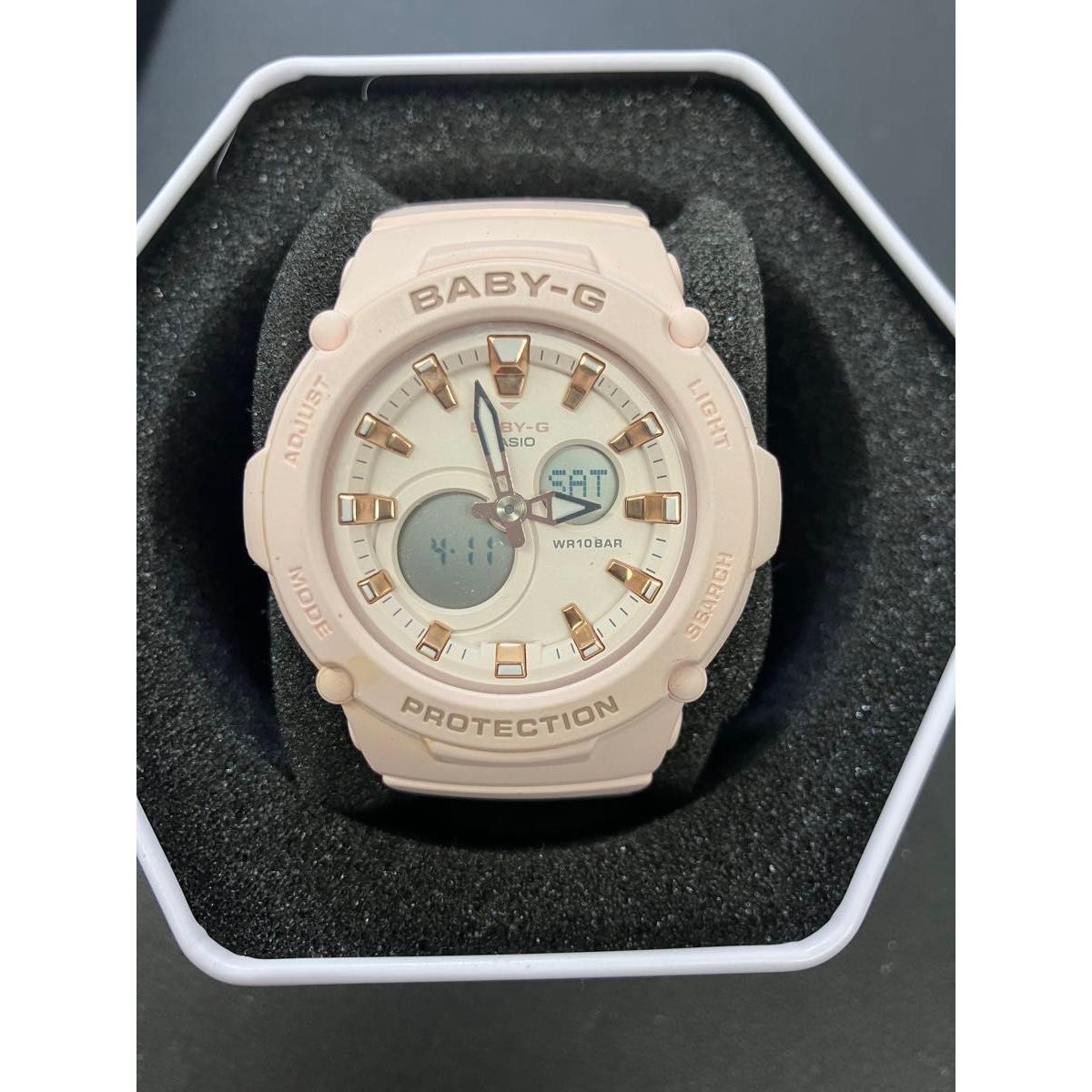 BABY-G BA-130 Pink Gold Ana-Digi Watch CASIO