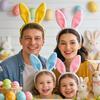 Plush Rabbit Ear Hair Hoop Bunny Ears Headband for Theme Party Stage Performance Easter Cosplay Costume Accessory Hoop Hair