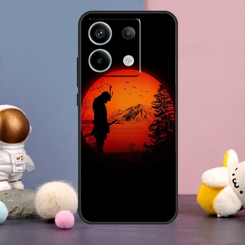 Japan The Samurai Ninja Case For Xiaomi Redmi Note 14 13 9 10 11 12 15 Pro Plus Redmi 15 15C 14C 10C 12C 13C Cover