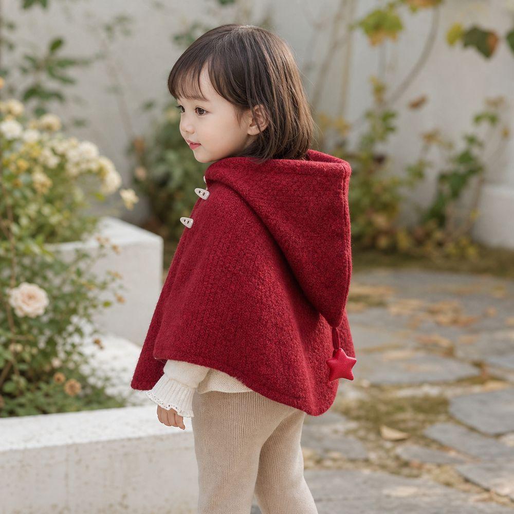 Windproof Kids Hooded Cloak Star Toddler Pullover New Hooded Cape Jacket for Toddlers