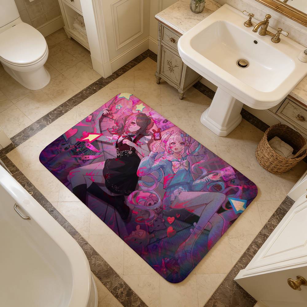 ADV games Needy Girl Overdose comics Bathroom Mat Kids Room Bedroom Decoration Balcony Anti-Slip Doormat Living Room Welcome Rug