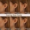 14K Gold Plated 925 Sterling Sliver Post Hoop Earrings, 2MM Thick Hoop earrings Lightweight Large Hoop Earrings for Women Trendy 20/30/40/50/60/70mm