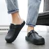 Fashion New Home Slippers Autumn Winter Plus Cotton Warm Plush Water Proof Wear-resistant Lightweight Men's Casual Fashion Sole Shoe