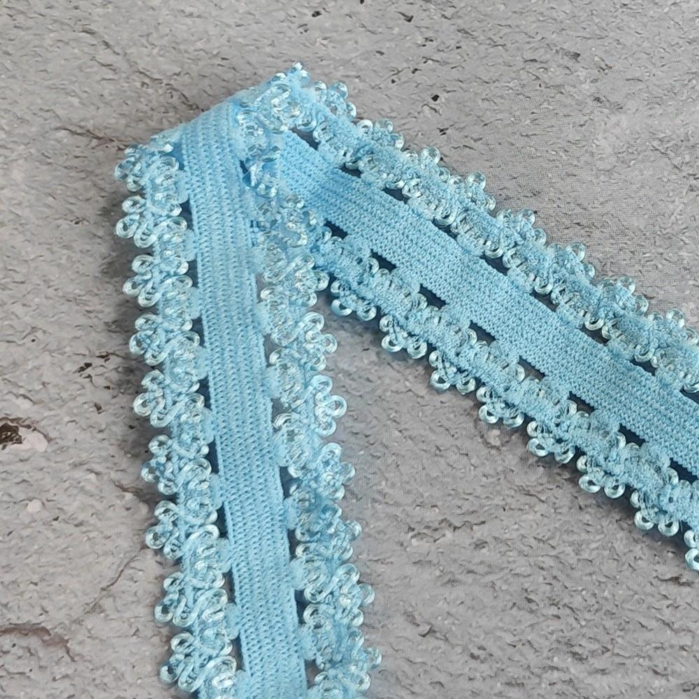 10 Yards 10 Yards Length Elastic Lace Ribbon Colorful Pattern 20mm Width Stretch Lace Trim Stretchy Material Elastic Weave